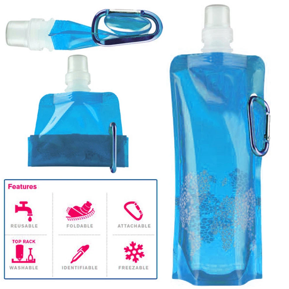 Портативный Сверхлегкий складной мешок для воды мягкая фляжка Бутылка Открытый Спорт Туризм Кемпинг Сумка для воды