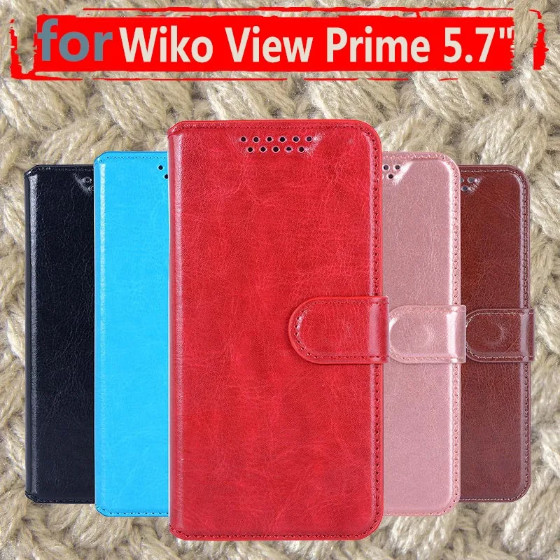 Per Wiko View Prime Case Wiko View Prime Case Cover 5.7 "Custodia A Portafoglio In Pelle Pu Per Wiko View Prime Flip Back Cover Coque