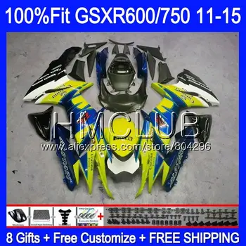 

Injection For SUZUKI GSXR 600 750 Blue GSXR750 11 12 13 14 15 16 7HM.6 K11 GSXR600 2011 2012 2013 2014 2015 2016 Fairing