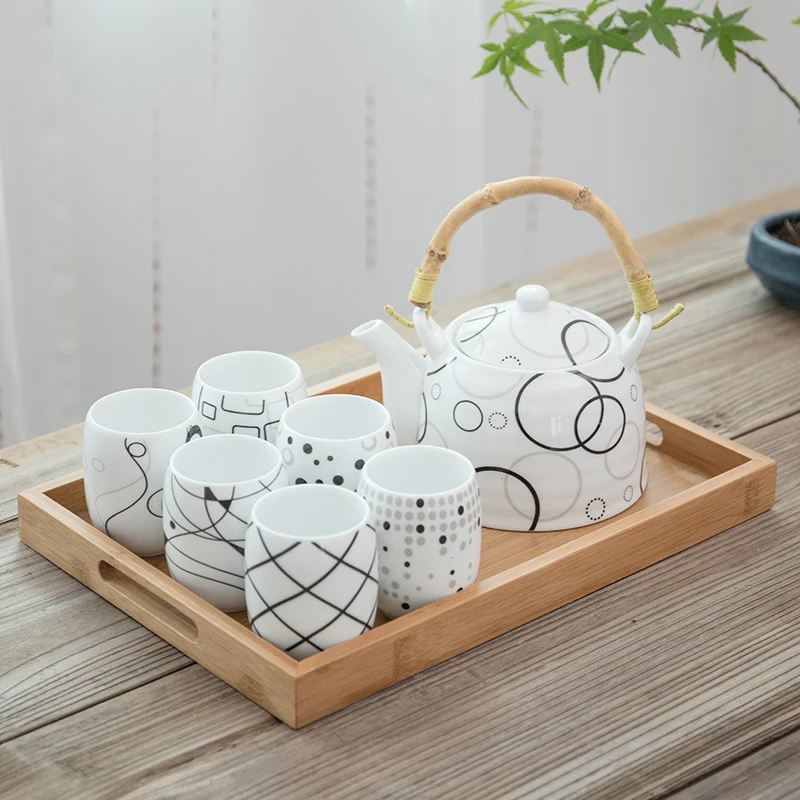 TANGPIN big capacity ceramic tea sets ceramic teapot teacup chinese