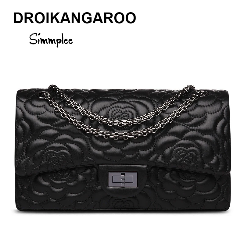 

2019 fashion casual high-grade imported leather small fragrance women's bag sheepskin chain bag hot shoulder Messenger bag