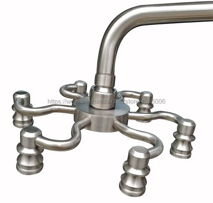 

Luxury Brushed Nickel Shower Head Top Over Head Water Saving Bathroom Shower Sprayer Rainfall Shower Heads Bsh013