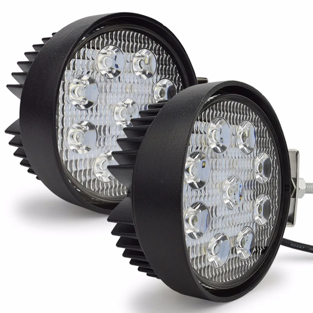 2pcs Perfect waterproof 27w work light Epistar flood offroad truck