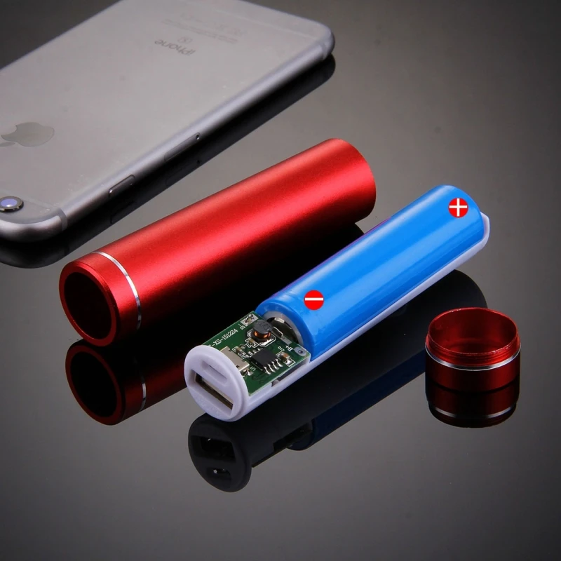 Портативный высокоэффективный DIY одиночный 18650 аккумулятор внешний аккумулятор корпус коробка USB выход Индикатор светильник для iPhone/iPad без батареи