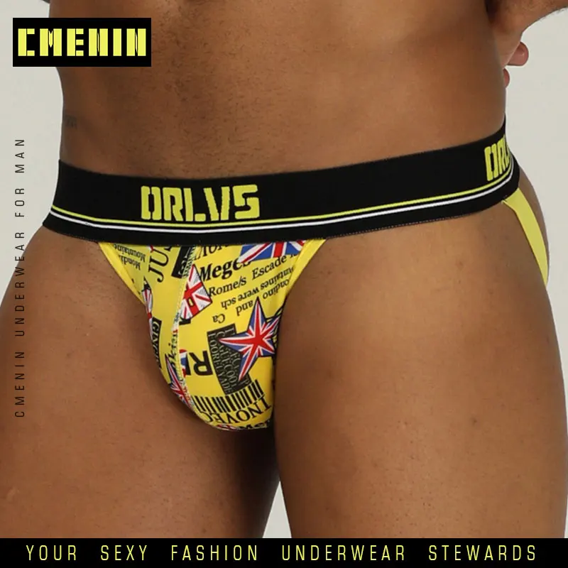 

Sexy underwear jockstrap briefs thong male panties Ice Felling G string and thongs sexy gay men underwear mesh underpants OR302