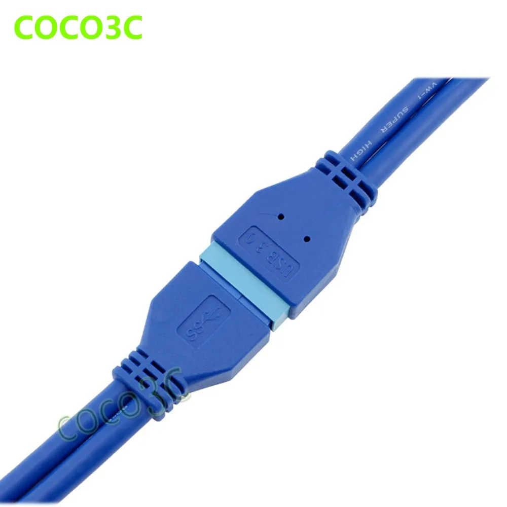 motherboard USB 3.0 19p 20 pin male to female extendsion cable