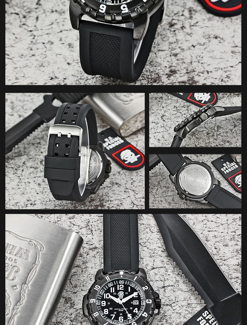Relógios à Prova Água para Homens Outdoo Sobrevivência Relógio Selado Caixa Pulseira Dwaterproof Mulher Acampamento Caminhadas Militar Tático Engrenagem 10 à prova dwaterproof água para homens mulher