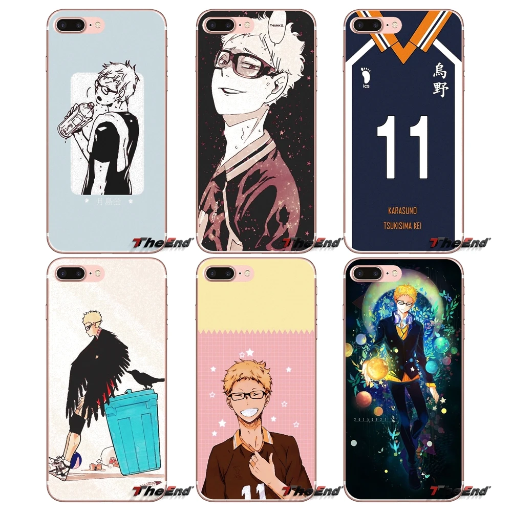 

For Xiaomi Redmi 4 3 3S Pro Mi3 Mi4 Mi4i Mi4C Mi5 Mi5S Mi Max Note 2 3 4 tsukishima kei Haikyuu anime series Case