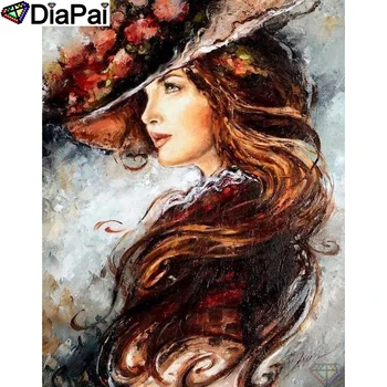 

DIAPAI 5D DIY Diamond Painting 100% Full Square/Round Drill "Beauty character" Diamond Embroidery Cross Stitch 3D Decor A21906