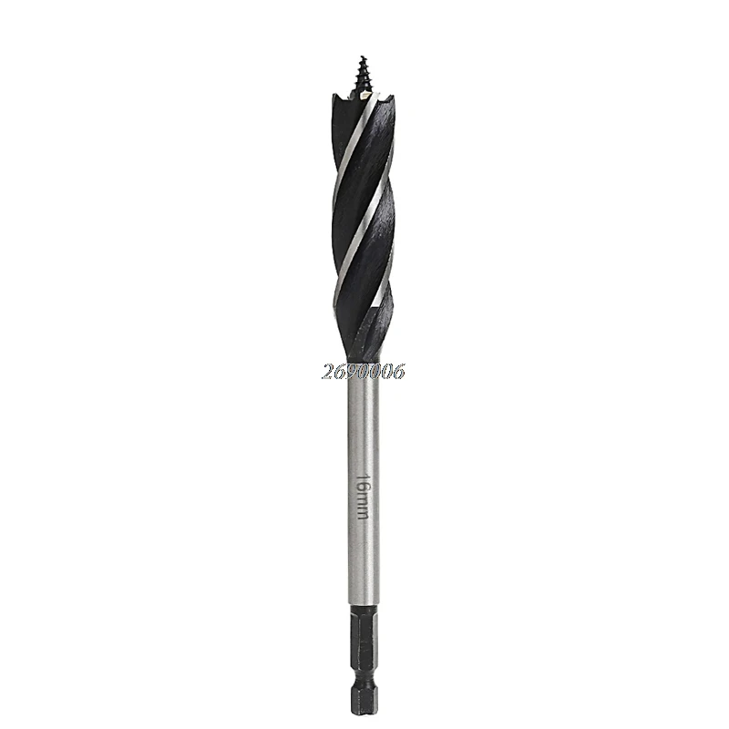 2017 Spiral HSS Drills for Wood 16mm Hex font b Power b font font b Tools