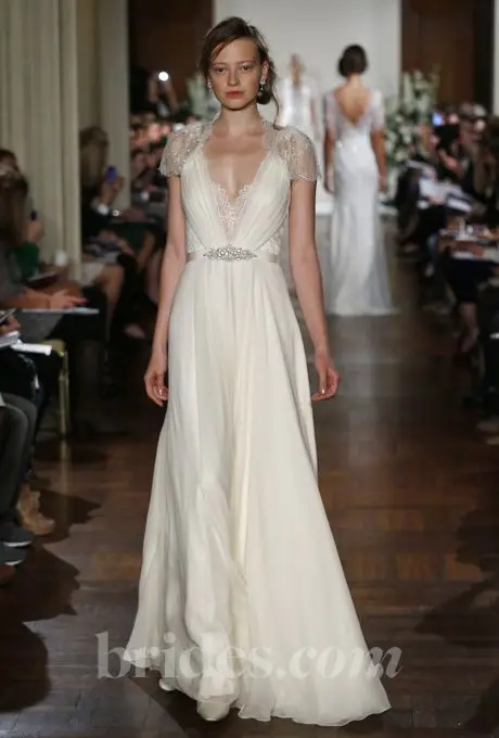 Vintage Jenny Packham Summer Beach Wedding Dresses Y Deep V Neck Vintage Jenny Packham Summer Beach Wedding Dresses Y Deep V Neck Cap Sleeve Lace Beads Chiffon Sheath Bridal Gown Vestidos In From