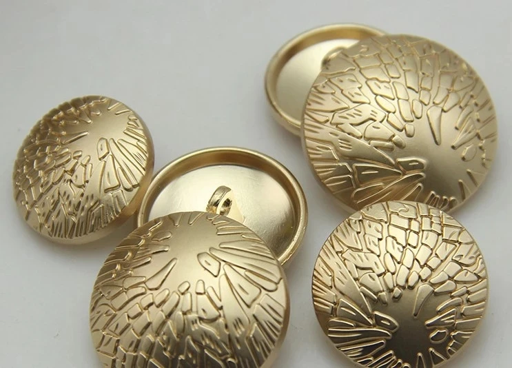 

10pcs 18mm 23mm 25mm Alloy material metal sewing type coat button gold color