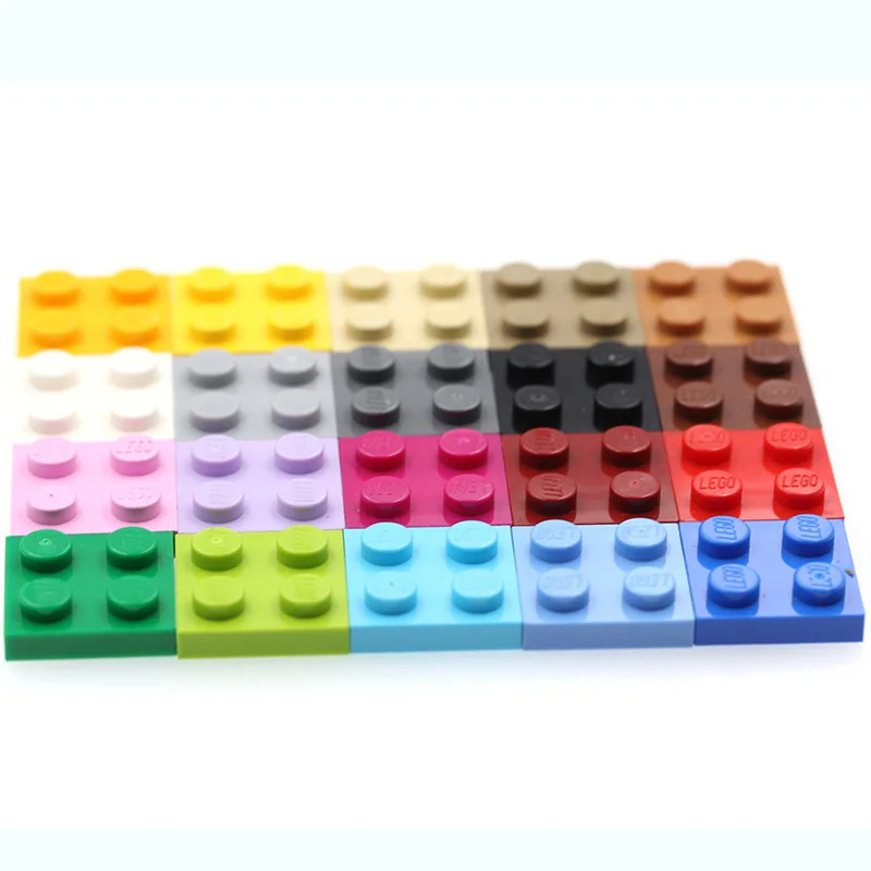 2x2 короткие кирпичные пластины DIY Enlighten MOC пластиковые строительные блоки игрушки для детей Brinquedos модель строительные блоки сборные части
