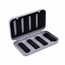 1 шт. водонепроницаемый пластиковый крючок приманки с одной стороны приманка для хранения пены Fly Рыболовная коробка