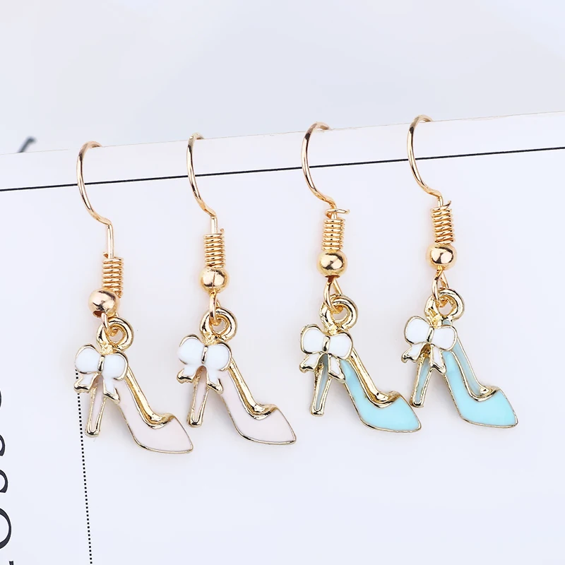 Женские серьги подвески на высоком каблуке 4 цвета|metal tassel earring|dangle drop earingsdangle earrings