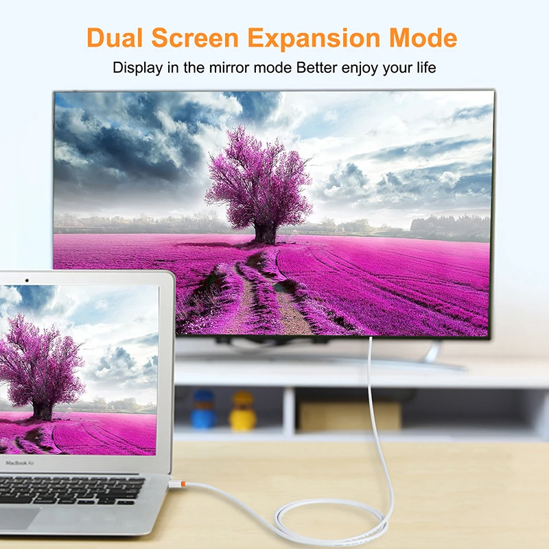 CABLETIME 2019 New High quality Mini DP to Mini DP Displayport Cable dp adaptor for Macbook/Mac Lenovo Dell 4K display C051