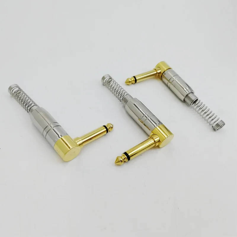 

Audio Connector 6.35 right angle plug high quality mono stereo audio microphone microphone 6.5 plug
