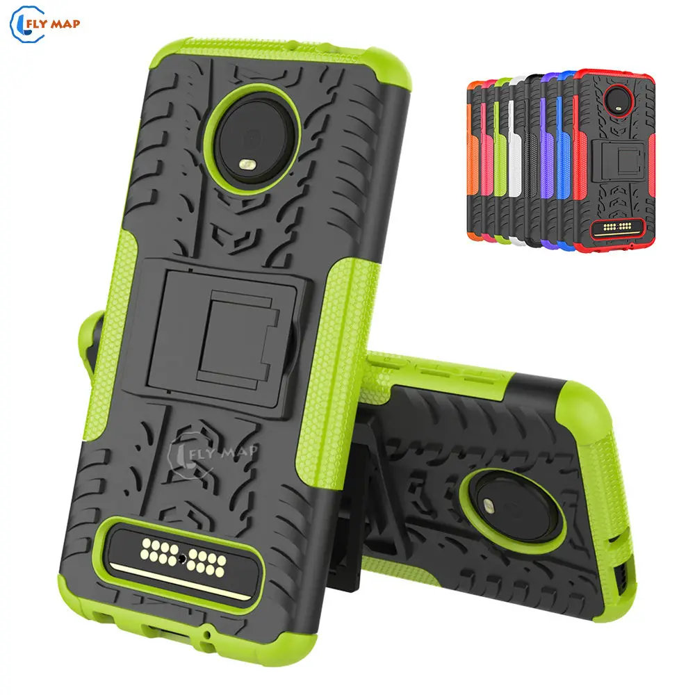Coque for Motorola MoTo Z4 Play Plastic Box Silicone TPU Bracket Mobile Phone Case Z 4 Double Protector Cover Capa |