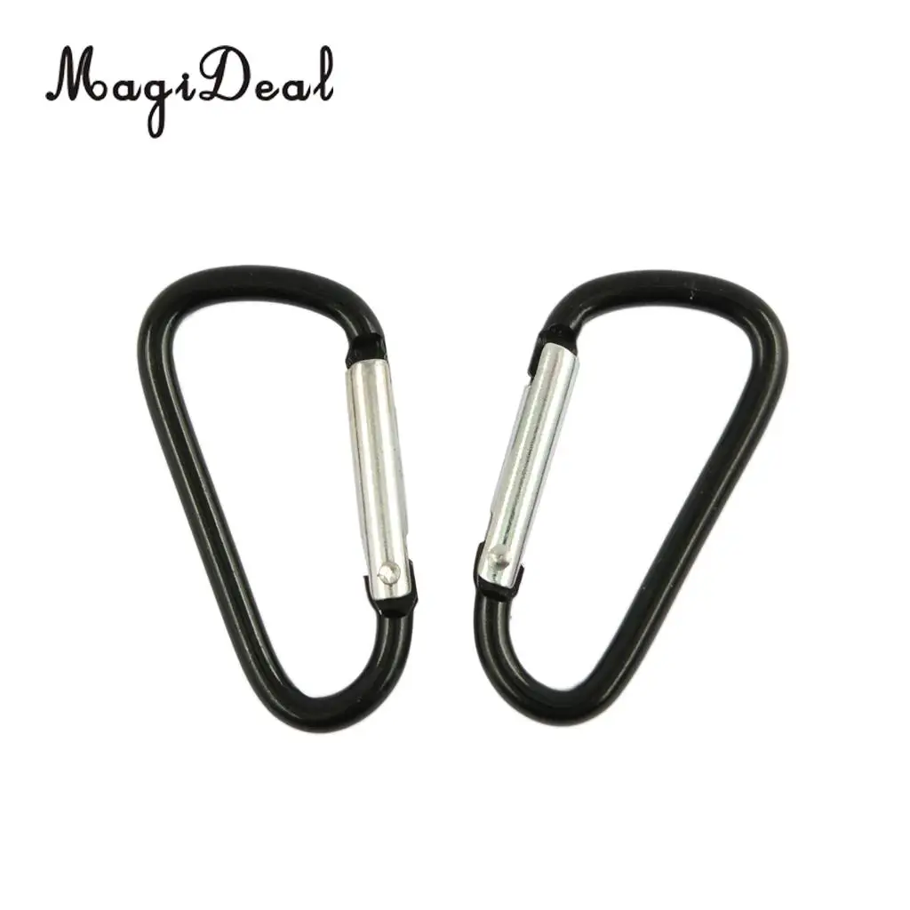 MagiDeal 20pcs Mini Climbing Carabiner Buckle Snap Spring Clip Hook Keychain for Travell Rafting Boating Bag Outsoor Hiking Acce