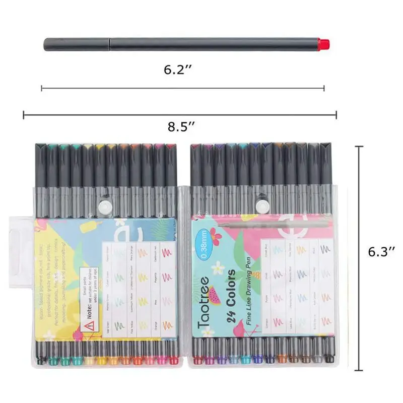 HOT-Pens Colored Fine Tip Markers, Fine Point Bullet Journal Pens Sketch Writing Drawing Markers Set for Coloring Book Taking