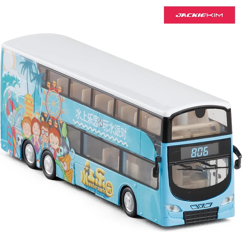 

High simulation 1:76 Hong Kong Tourist Bus alloy Double decker bus model diecast metal toy vehicles collection kids toys gifts