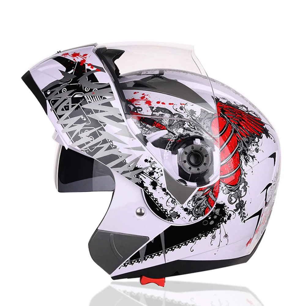 Мотоцикл Jiekai шлем Для мужчин Moto шлем полный уход за кожей лица Capacete крест бездорожье двойные линзы мотоцикл шлем для верховой езды кожаный чехол из искусственной кожи