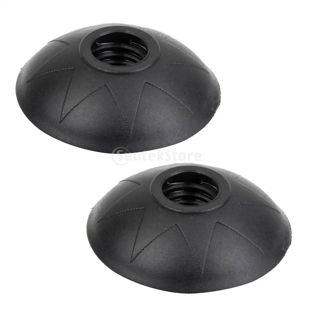 2 Pieces Removable Rubber Mud Basket for Trekking Poles/ Walking Sticks/ Snowshoeing Poles