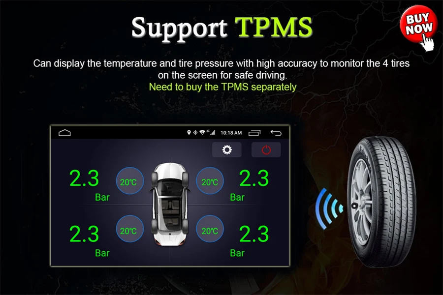 Top C500 4G SIM LTE Android 6.0 2GB RAM Car DVD player RDS Radio TPMS GPS map Wifi for Toyota Hilux VIOS Prado IELAS RAV4 CAMRY 3
