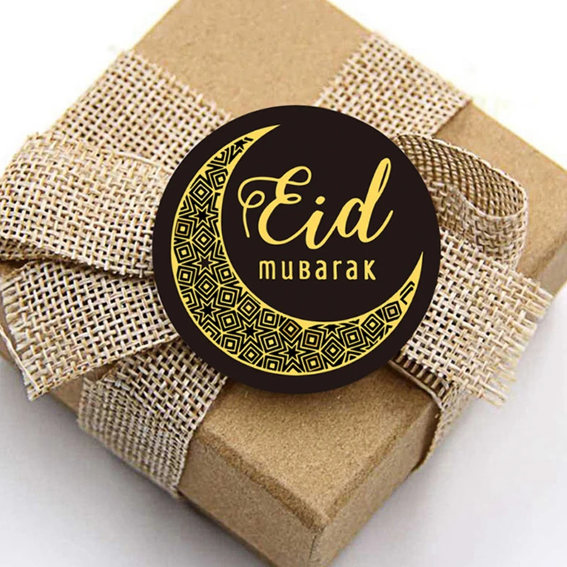 60/100 шт. eid mubarak бумажная наклейка s Рамадан и eid украшения Подарочная этикетка печать стикер Рамадан Мубарак Карим ислам deocr