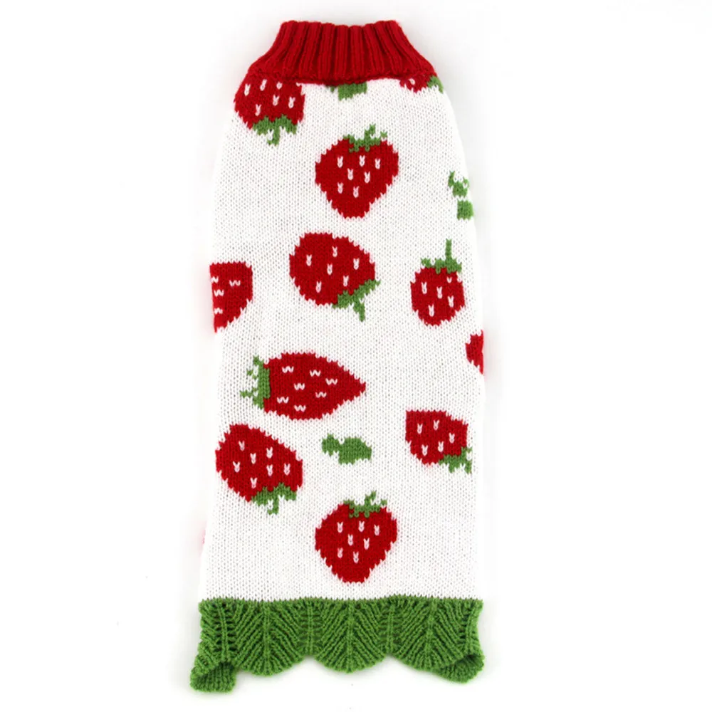 

Transer Pull Chien Small Cool And Cute Strawberry Polyester Classics Sweater Clothing Print Pet Cat Dog Costume 18 Dec19