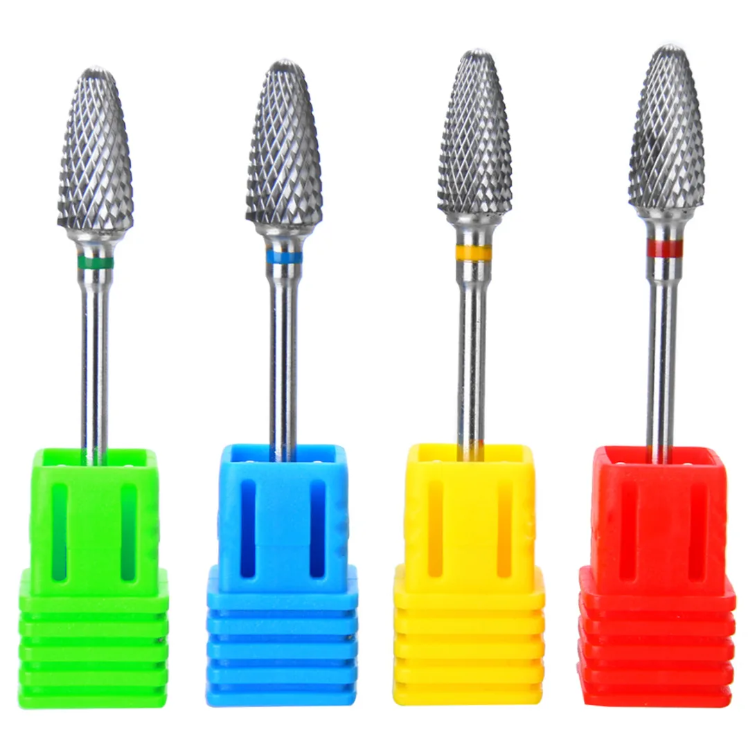 Mayitr 4 Type Professional Safety Tungsten Steel Nail Drill Bit Carbide
