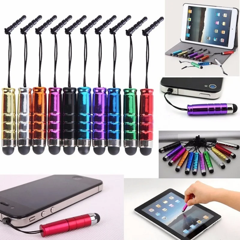 

100PCS Universal Touch Screen Stylus Pens with Dust Plug for Apple IPad IPhone IPod Samsung Galaxy Tablet Mobile Phones Pencil