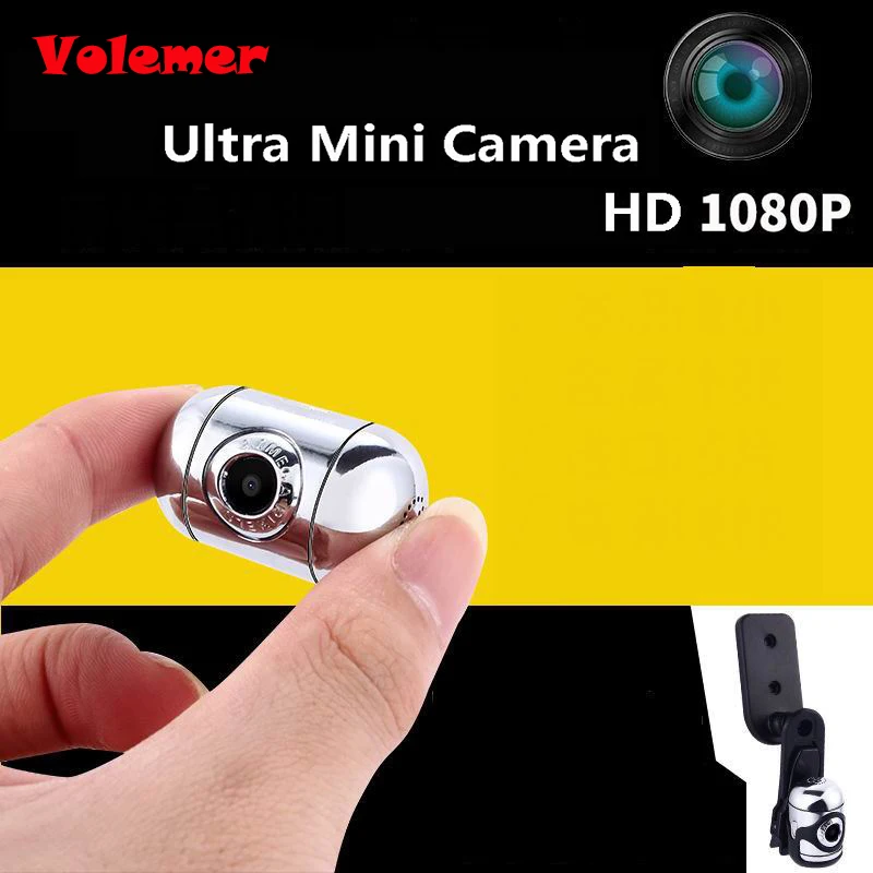 

Volemer Mini Camera Metal Case Micro Camera HD 1080P Portable Digital Camera DV Motion Detection Camcorders Video Recorder DVR
