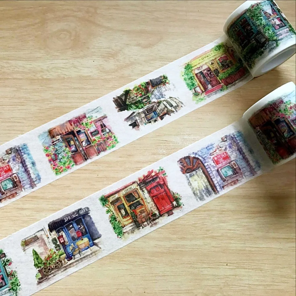 40 мм * 5 м Высокое качество Васи бумажная лента/красивый день магазин маскирования Япония васи ленты