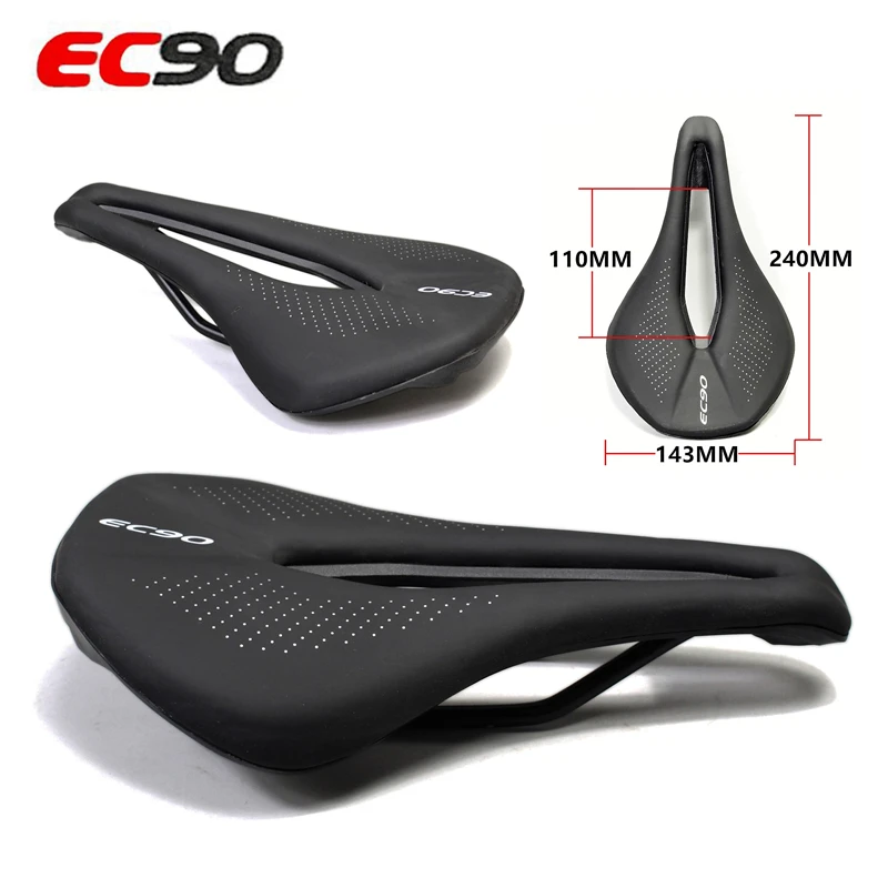 

ec90 Bicycle width Seat Saddle MTB Road Bike Saddles Mountain Bike Racing Saddle PU Breathable Soft Comfortable Seat Cushion
