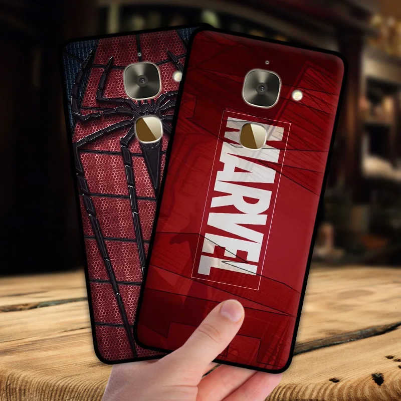 

mosirui for leEco le 2/S3/x620/X622/X623 case Marvel hero Deadpool Spiderman Black Panther Hulk Silicone soft shell black Matte