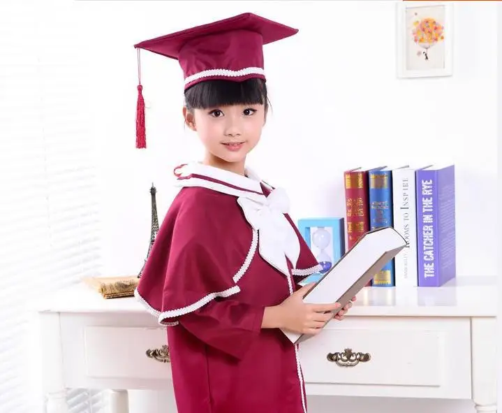 Новые детские Студенческие учебная одежда школьная форма Детские костюмы выпускников детского сада для девочек и мальчиков Dr костюм униформа для врачей со шляпой