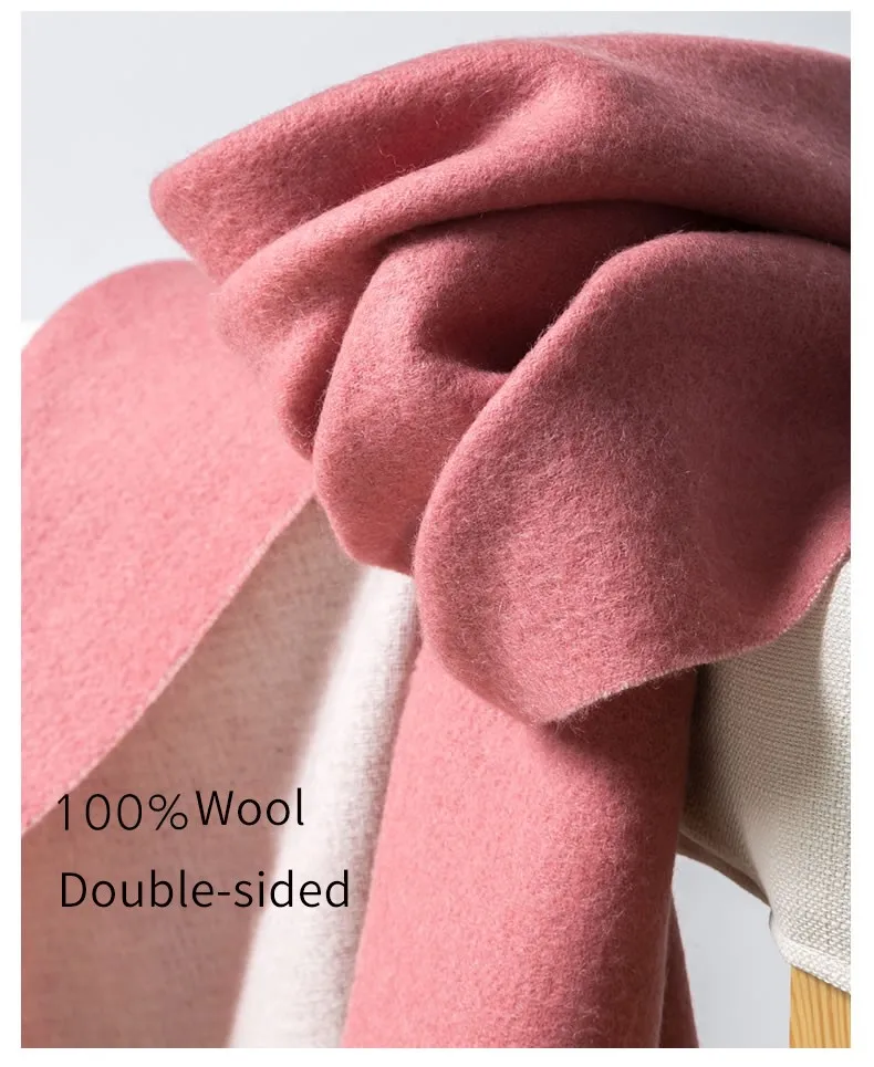 Чистый шерстяной шарф для женщин Зимний шарф шерстяной роскошный бренд теплые шали и палантины для женщин Пашмины Пончо для зимы