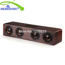 MERRISPORT Portable Wireless Bluetooth Speakers 4.0 With AUX, Bass Sound, Built In Mic For Home TV iPhone Samsung Android Tablet