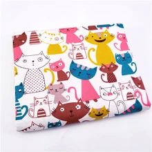 100% algodão estampado de tecido de sarja gato de algodão de patchwork, colcha de costura do diy material para o bebê e criança