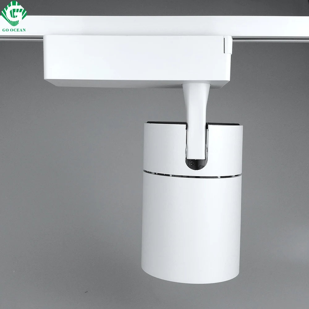 GO OCEAN LED Track Light 30W AC85- 265V for Mall Exhibition Office Shop Store Kitchen Track Lighting Rail Spotlight (15)