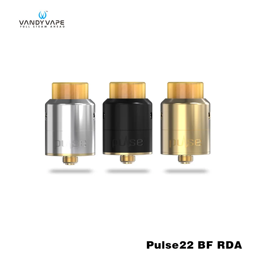 

Original VANDY VAPE Pulse 22 BF RDA Tank Rebuildable Dripping Atomizer 1ml Leak Resistant Vape Tank for E Cigarette Box Mod