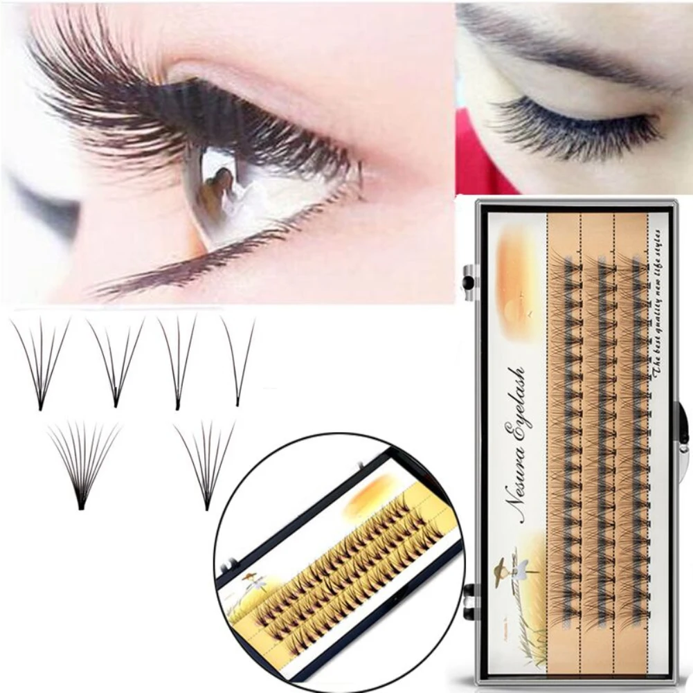 

8/9/10/11/12/14mm Natural Soft False Eyelash Extension Deluxe Lashes VOLUME Flase Eyelashes Fans Makeup Accessories 3d Eyelashes