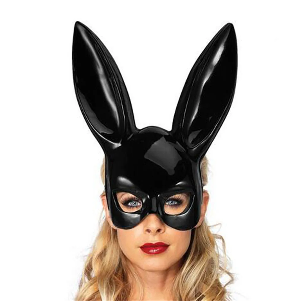 

Matte Easter Party Rabbit Ears Mask Half Face Masks Nightclub Bar Masquerade masquerade masks party mask halloween