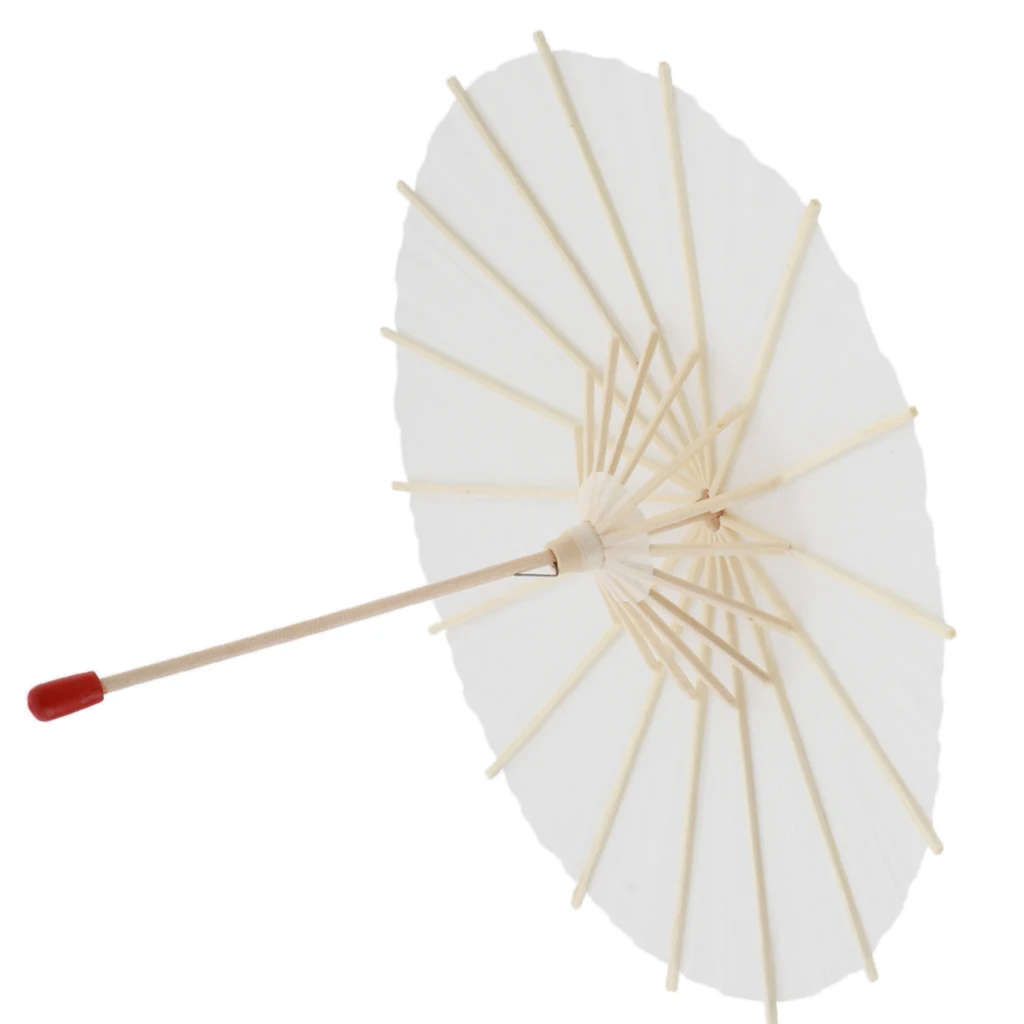 MagiDeal Chinese Hand-made Mini Umbrella Paper Parasol for 1/3 BJD Dolls