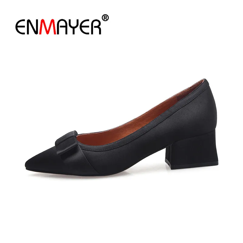 Buy ENMAYER Sexy Red Wedding Shoes Woman Low Heels