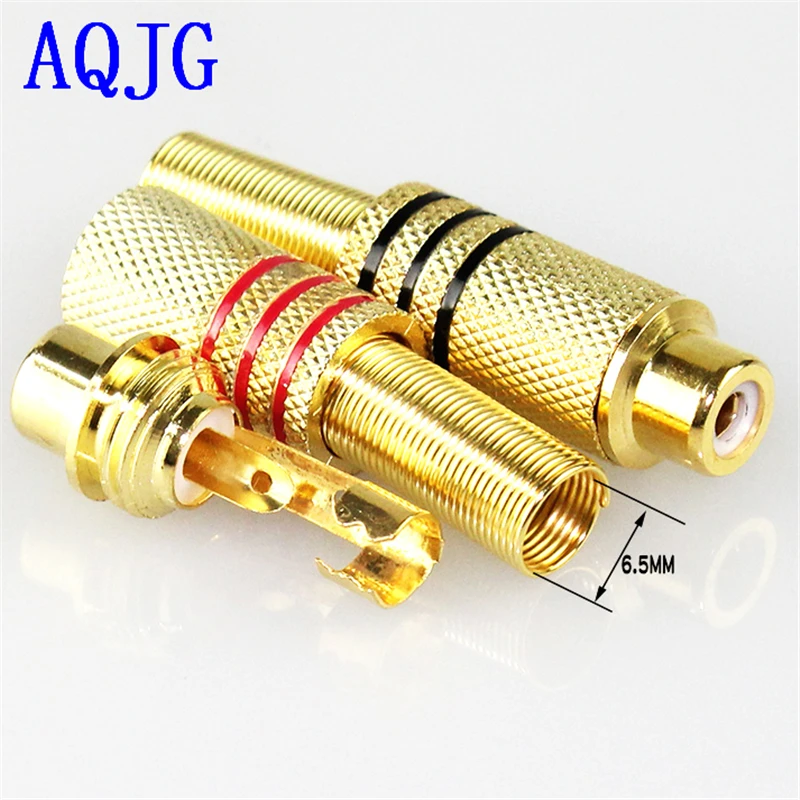 10PCS/Lot RCA Connector Female jack Plug AV Plugs for PC Audio Vedio