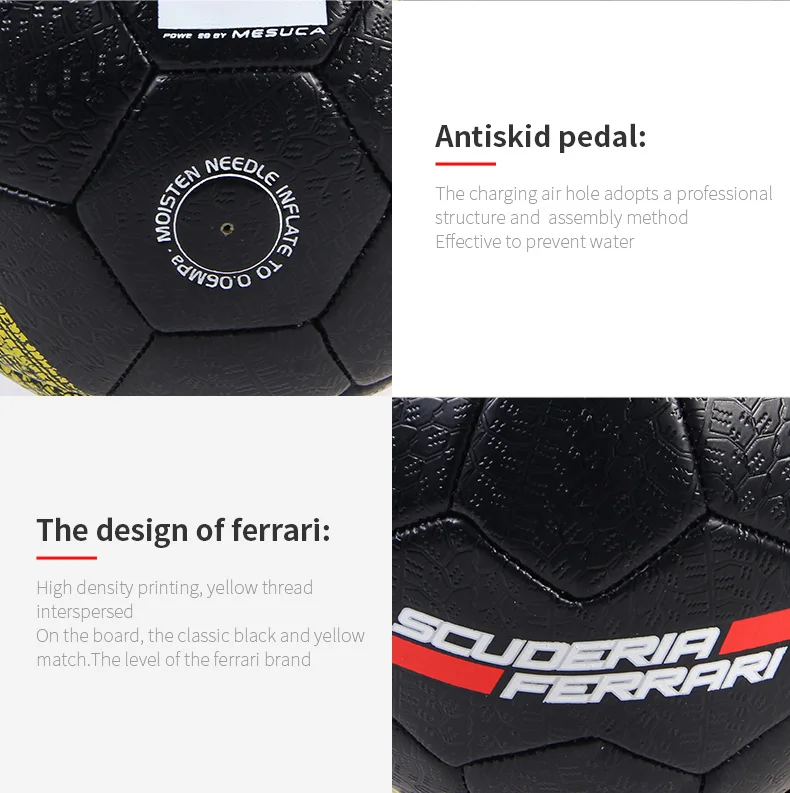 official size 5 football ball PVC tire pattern sewing match training soccer ball football equipment free shipping (9)