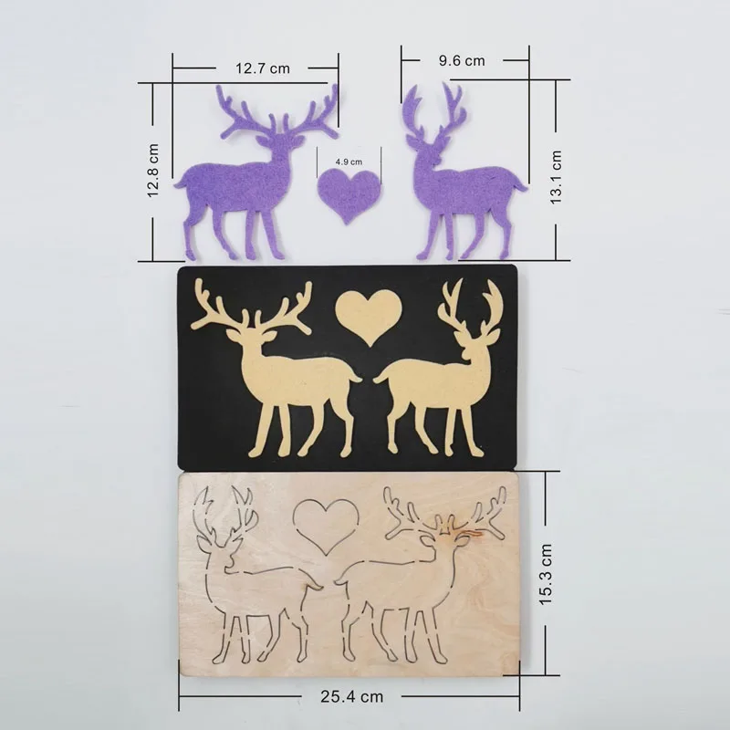 

Deer DIY new wooden mould cutting dies for scrapbooking Thickness/15.8mm/MY195012