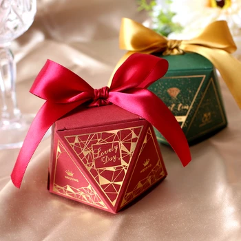 

10pcs Free shipping High quality gift box Candy wedding Carton candy box Holiday gift supplies Party gift box